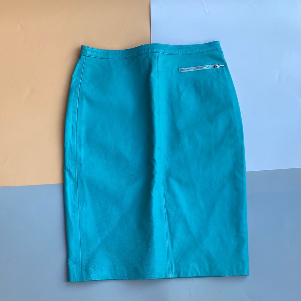 Newport News Teal Pencil Skirt